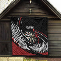 New Zealand Darts Personalised Quilt Silver Fern Dynamic