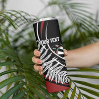 New Zealand Darts Personalised Skinny Tumbler Silver Fern Dynamic