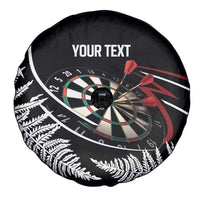 New Zealand Darts Personalised Spare Tire Cover Silver Fern Dynamic