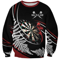 New Zealand Darts Personalised Sweatshirt Silver Fern Dynamic