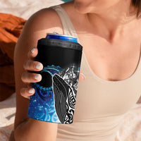 Maori Matariki Te Araroa Paikea Starry 4 in 1 Can Cooler Tumbler Tangaroa Whakatauki