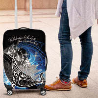 Maori Matariki Te Araroa Paikea Starry Luggage Cover Tangaroa Whakatauki