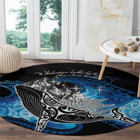 Maori Matariki Te Araroa Paikea Starry Round Carpet Tangaroa Whakatauki