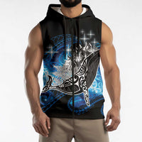 Maori Matariki Te Araroa Paikea Starry Sleeveless Zip Hoodie Tangaroa Whakatauki