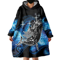 Maori Matariki Te Araroa Paikea Starry Wearable Blanket Hoodie Tangaroa Whakatauki