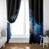 Maori Matariki Te Araroa Paikea Starry Window Curtain Tangaroa Whakatauki
