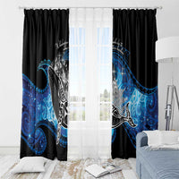 Maori Matariki Te Araroa Paikea Starry Window Curtain Tangaroa Whakatauki