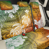 Kanaka Maoli Hawaii Flag Day Back Car Seat Cover Vibrant Frangipani