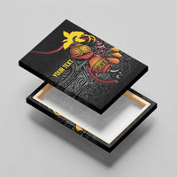 Personalized Papua New Guinea Milne Bay Canvas Wall Art Bagi Necklace Mix Lime Pot Grunge