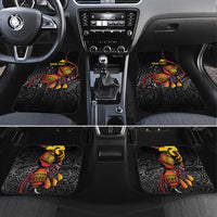 Personalized Papua New Guinea Milne Bay Car Mats Bagi Necklace Mix Lime Pot Grunge