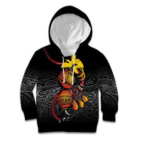 Personalized Papua New Guinea Milne Bay Kid Hoodie Bagi Necklace Mix Lime Pot Grunge