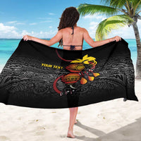 Personalized Papua New Guinea Milne Bay Sarong Bagi Necklace Mix Lime Pot Grunge