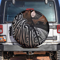 Aotearoa Maori - Australia Indigenous Spare Tire Cover Koiri Whakairo Mix Aboriginal Art - Polynesian Pride