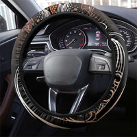 Aotearoa Maori - Australia Indigenous Steering Wheel Cover Koiri Whakairo Mix Aboriginal Art - Polynesian Pride