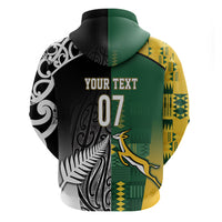 Custom Rugby South Africa New Zealand Greatest Rivals Hoodie Tribal Motifs LT7 - Polynesian Pride