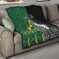 Rugby South Africa New Zealand Greatest Rivals Quilt Tribal Motifs LT7 - Polynesian Pride