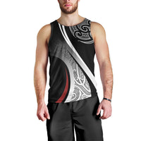 Aotearoa Maori Rugby Custom Men Tank Top Kapa O Pango LT7 - Polynesian Pride