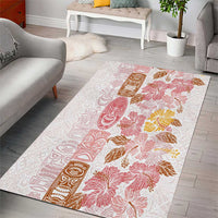 Christmas Aloha Hawaii Tiki Area Rug Hibiscus Spring Colors - Polynesian Pride