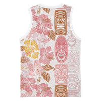 Christmas Aloha Hawaii Tiki Basketball Jersey Hibiscus Spring Colors - Polynesian Pride