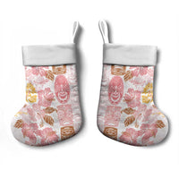 Christmas Aloha Hawaii Tiki Christmas Stocking Hibiscus Spring Colors - Polynesian Pride