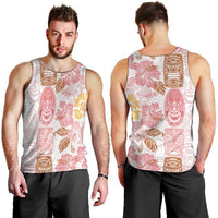 Christmas Aloha Hawaii Tiki Men Tank Top Hibiscus Spring Colors - Polynesian Pride