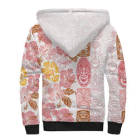 Christmas Aloha Hawaii Tiki Sherpa Hoodie Hibiscus Spring Colors - Polynesian Pride