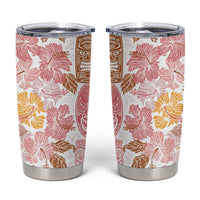Christmas Aloha Hawaii Tiki Tumbler Cup Hibiscus Spring Colors - Polynesian Pride