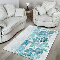 Christmas Aloha Hawaii Tiki Area Rug Hibiscus Summer Colors - Polynesian Pride