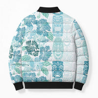 Christmas Aloha Hawaii Tiki Bomber Puffer Jacket Hibiscus Summer Colors - Polynesian Pride