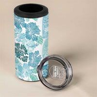 Christmas Aloha Hawaii Tiki 4 in 1 Can Cooler Tumbler Hibiscus Summer Colors - Polynesian Pride