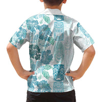 Christmas Aloha Hawaii Tiki Family Matching Puletasi and Hawaiian Shirt Hibiscus Summer Colors - Polynesian Pride