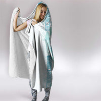 Christmas Aloha Hawaii Tiki Hooded Blanket Hibiscus Summer Colors - Polynesian Pride
