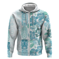 Christmas Aloha Hawaii Tiki Hoodie Hibiscus Summer Colors - Polynesian Pride