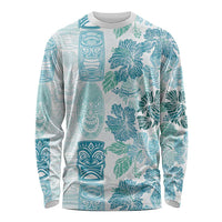Christmas Aloha Hawaii Tiki Long Sleeve Shirt Hibiscus Summer Colors - Polynesian Pride