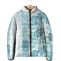 Christmas Aloha Hawaii Tiki Padded Jacket Hibiscus Summer Colors - Polynesian Pride