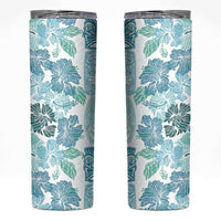 Christmas Aloha Hawaii Tiki Skinny Tumbler Hibiscus Summer Colors - Polynesian Pride