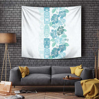 Christmas Aloha Hawaii Tiki Tapestry Hibiscus Summer Colors - Polynesian Pride