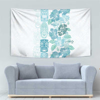 Christmas Aloha Hawaii Tiki Tapestry Hibiscus Summer Colors - Polynesian Pride