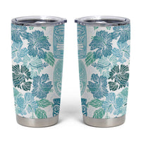 Christmas Aloha Hawaii Tiki Tumbler Cup Hibiscus Summer Colors - Polynesian Pride