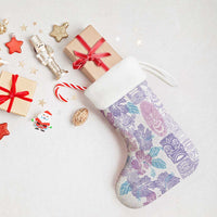 Christmas Aloha Hawaii Tiki Christmas Stocking Hibiscus Winter Colors - Polynesian Pride