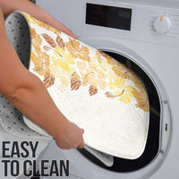 Christmas Aloha Hawaii Tiki Bathroom Set Hibiscus Autumn Colors - Polynesian Pride