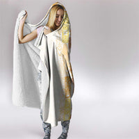 Christmas Aloha Hawaii Tiki Hooded Blanket Hibiscus Autumn Colors - Polynesian Pride