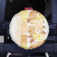 Christmas Aloha Hawaii Tiki Spare Tire Cover Hibiscus Autumn Colors - Polynesian Pride