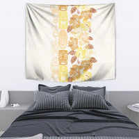 Christmas Aloha Hawaii Tiki Tapestry Hibiscus Autumn Colors - Polynesian Pride
