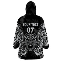 New Zealand Rugby Wearable Blanket Hoodie 2023 World Cup Aotearoa Create History LT7 - Polynesian Pride