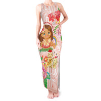 Aloha Hawaii Tank Maxi Dress Kawaii Mele Kalikimaka - Pastel Fever
