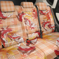 Orange Palaka Hawaii Aloha Back Car Seat Cover Koi Pond Mix Japanese Maple - Polynesian Pride