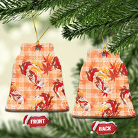 Orange Palaka Hawaii Aloha Ceramic Ornament Koi Pond Mix Japanese Maple - Polynesian Pride