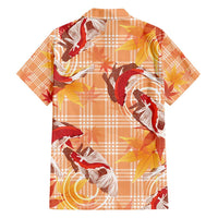 Orange Palaka Hawaii Aloha Family Matching Tank Maxi Dress and Hawaiian Shirt Koi Pond Mix Japanese Maple LT7 - Polynesian Pride