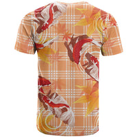 Orange Palaka Hawaii Aloha T Shirt Koi Pond Mix Japanese Maple - Polynesian Pride